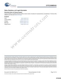 CY7C1059DV33-12ZSXIT Datasheet Page 10