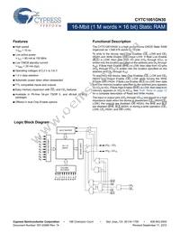 CY7C1061GN30-10BVXIT Datasheet Cover
