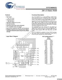 CY7C1069AV33-10BAC Datasheet Cover