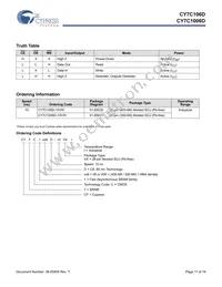 CY7C106D-10VXIT Datasheet Page 11