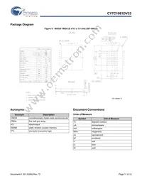 CY7C1081DV33-12BAXI Datasheet Page 11