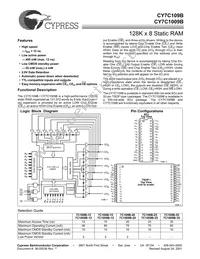 CY7C109B-20VC Datasheet Cover