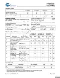 CY7C109BNL-15VC Datasheet Page 2