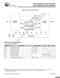 CY7C11501KV18-400BZXI Datasheet Page 16