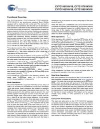 CY7C11651KV18-400BZXC Datasheet Page 9