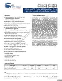 CY7C1165V18-400BZXC Datasheet Cover