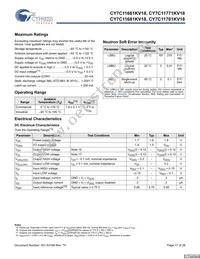 CY7C11681KV18-450BZC Datasheet Page 17