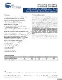 CY7C1170V18-400BZC Datasheet Cover