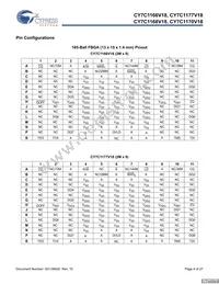 CY7C1170V18-400BZC Datasheet Page 4