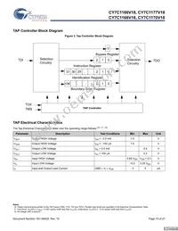 CY7C1170V18-400BZC Datasheet Page 15