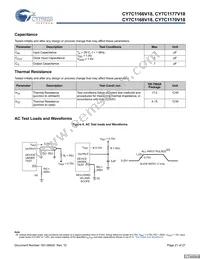 CY7C1170V18-400BZC Datasheet Page 21