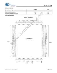 CY7C1231H-133AXC Datasheet Page 2