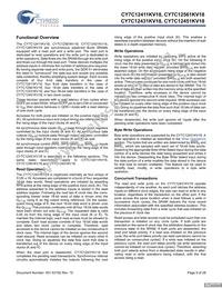 CY7C12451KV18-400BZXC Datasheet Page 9