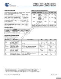 CY7C12451KV18-400BZXC Datasheet Page 21