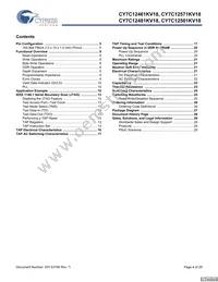 CY7C12501KV18-450BZXC Datasheet Page 4