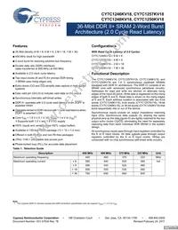 CY7C1250KV18-450BZXC Datasheet Cover