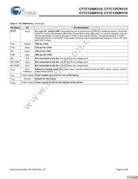 CY7C1250KV18-450BZXC Datasheet Page 8