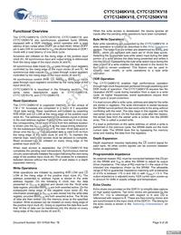 CY7C1250KV18-450BZXC Datasheet Page 9