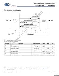 CY7C1250KV18-450BZXC Datasheet Page 16