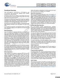 CY7C1250V18-333BZXC Datasheet Page 8