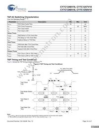 CY7C1250V18-333BZXC Datasheet Page 16