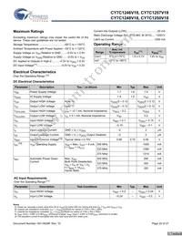 CY7C1250V18-333BZXC Datasheet Page 20