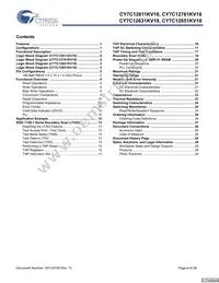 CY7C12631KV18-400BZI Datasheet Page 4