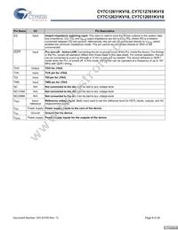 CY7C12631KV18-400BZI Datasheet Page 8