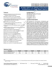 CY7C1263V18-400BZC Datasheet Cover
