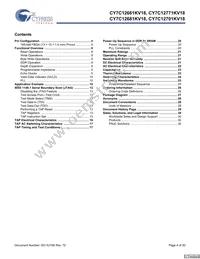 CY7C12681KV18-400BZXC Datasheet Page 4