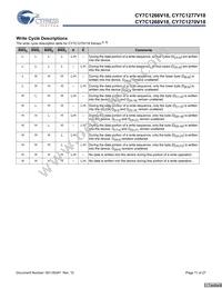 CY7C1268V18-400BZXC Datasheet Page 11