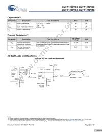 CY7C1270V18-375BZI Datasheet Page 21