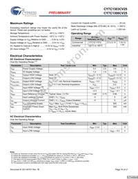 CY7C1306CV25-167BZC Datasheet Page 16