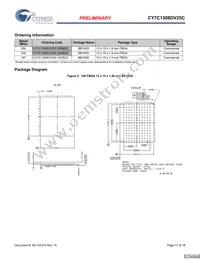 CY7C1308DV25C-167BZCT Datasheet Page 17