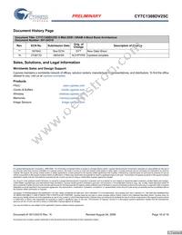 CY7C1308DV25C-167BZCT Datasheet Page 18