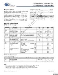 CY7C1314JV18-250BZXC Datasheet Page 20