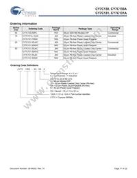 CY7C131A-15JXI Datasheet Page 17