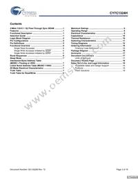 CY7C1324H-133AXCT Datasheet Page 3