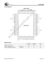 CY7C1329-100AC Datasheet Page 2