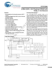 CY7C1334H-166AXC Datasheet Cover