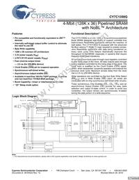 CY7C1350G-166AXI Datasheet Cover