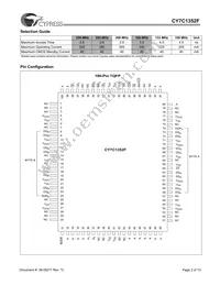 CY7C1352F-100AC Datasheet Page 2