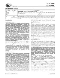 CY7C1354B-166BGC Datasheet Page 7