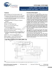 CY7C1354C-166BZCT Datasheet Cover