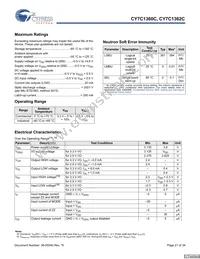 CY7C1362C-200AXCT Datasheet Page 21