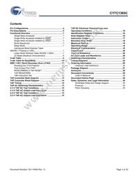CY7C1365C-133BZI Datasheet Page 3