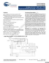 CY7C1370DV25-250AXCT Datasheet Cover