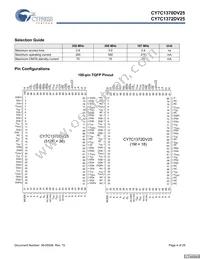 CY7C1370DV25-250AXCT Datasheet Page 4