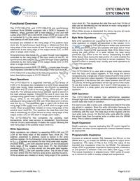 CY7C1393JV18-300BZXC Datasheet Page 6