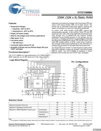 CY7C1399BNL-15ZXCT Datasheet Cover